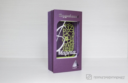 Открытки на 8 марта — дизайн 1 — фото изделия